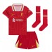 Maglie da calcio Liverpool Dominik Szoboszlai #8 Prima Maglia Bambino 2024-25 Manica Corta (+ Pantaloni corti)